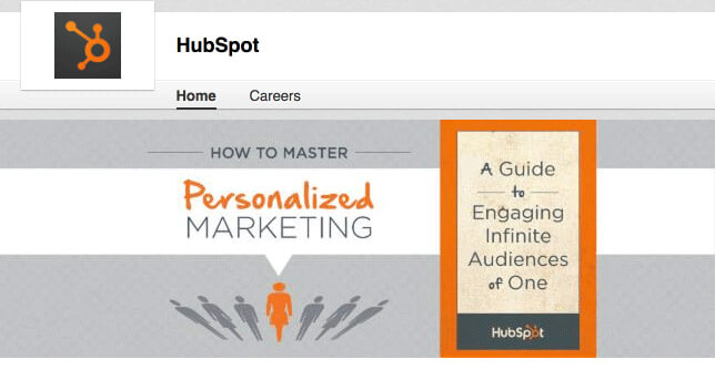 HubSpot LinkedIn header
